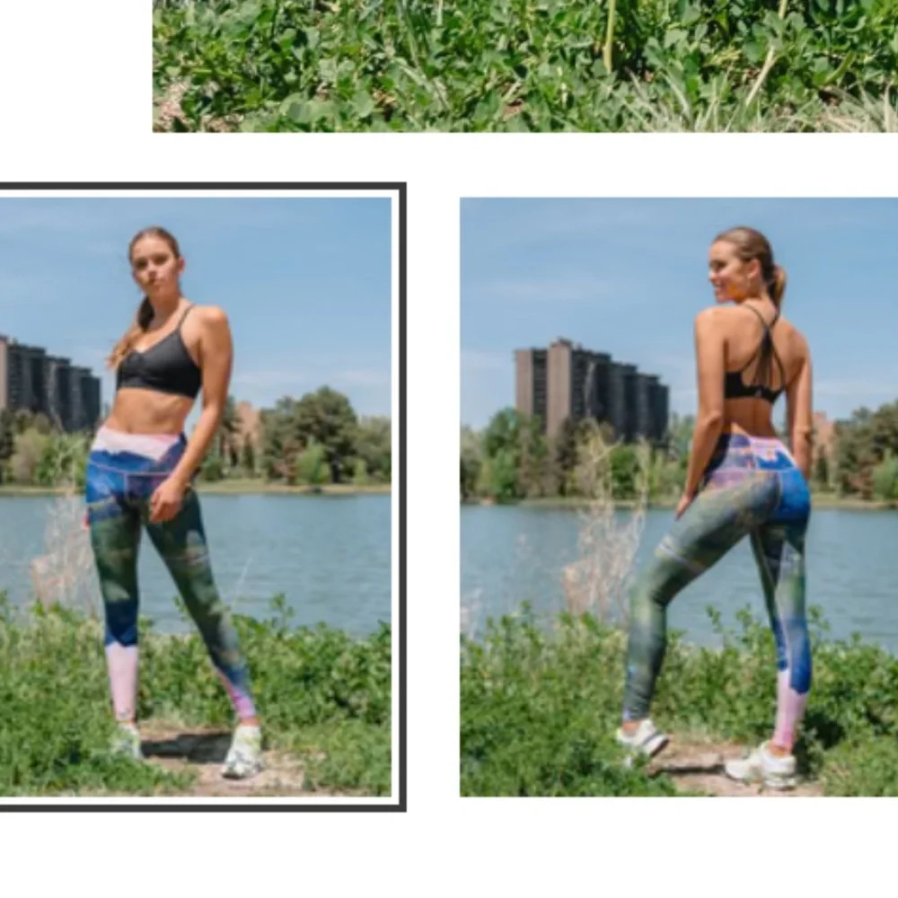 📦⛰️Get Lost leggings sz Small *Coupon Eligible* preowned FREE SHIPPING - Picture 1 of 14